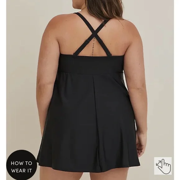 TORRID Wireless Swim Dress - Picture 4 of 7